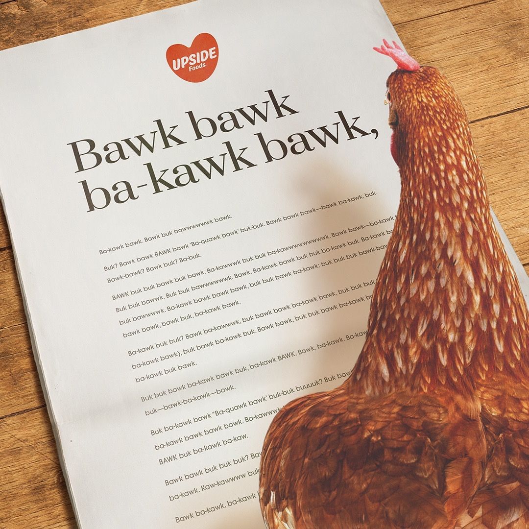 This FullPage Ad in the NY Times Was Written Entirely in Chicken